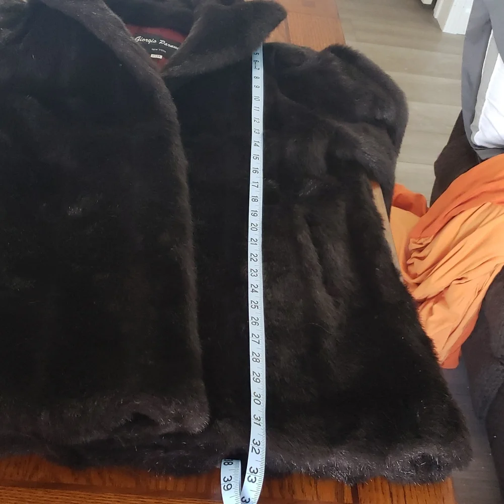 vintage Giorgio Parnucci faux fur coat sz 2x Made in USA - Picture 11 of 11